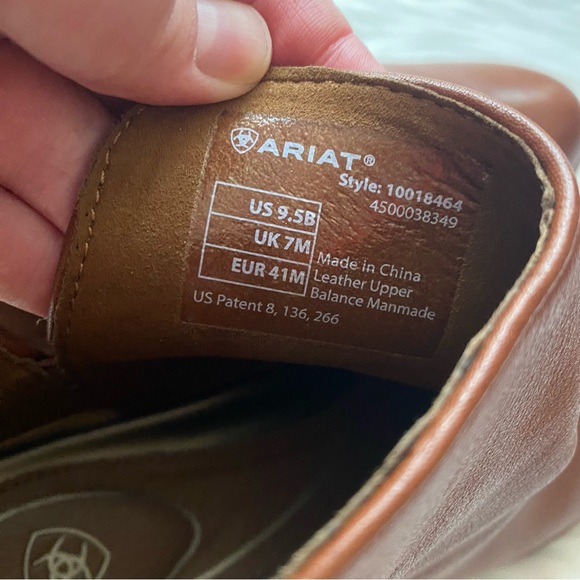 Ariat Women's Broadway Leather Ankle Boots Caramel 9.5 - Picture 9 of 14